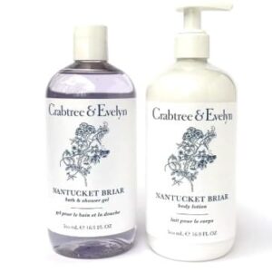 Crabtree & Evelyn Nantucket Briar Body Lotion & Shower Gel Set 16.9 oz