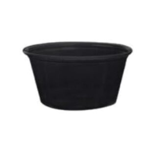 Karat FP-P400-PPB 4 oz. PP Portion Cups - Black (Case of 2500)