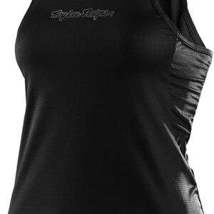 Troy Lee Designs Cycling MTB Bicycle Mountain Bike Jersey Shirt for Women, Luxe Tank (Black, MD)