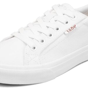 Taos Plim Soul Women's Sneaker-Stylish Platform Sneaker with Curves & Pods Removable Footbed, Arch Support, Classic Design for Everyday Fashion, All Day Comfort White 11 (M) US