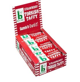 Bonomo Strawberry Turkish Taffy 24ct 36oz