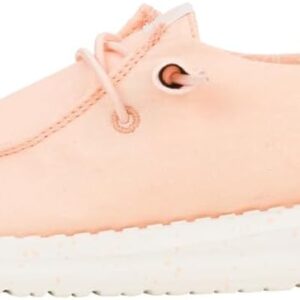 HEYDUDE Wendy Stretch Canvas Peach Size 11, Women’s Shoes, Women’s Slip-on Loafers, Comfortable & Light-Weight