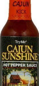 TryMe Cajun Sunshine Hot Pepper Sauce, 5 OZ Bottles(Pack of 3) by Cajun Sunshine