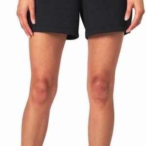 Mondetta Womens Midweight Ribbed Scuba Short (US, Alpha, 2X, Regular, Regular, Black)