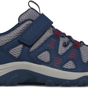 Merrell Trail Chaser 2 (Little Big Kid) Hiking Shoe, Navy/Red, 1 US Unisex