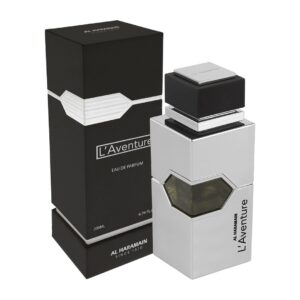Al Haramain L'Aventure - Arabian Perfume for Men - Long Lasting Fragrance with Notes of Lemon, Bergamot, Jasmine, Musk, Patchouli, and Amber - Arabic Eau de Parfum - 6.76 oz EDP Spray