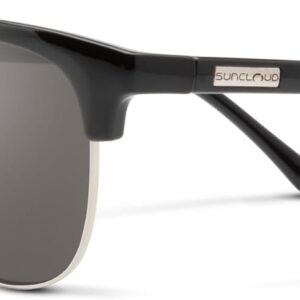 Suncloud Step Out Polarized Sunglasses, Black/Polarized Gray