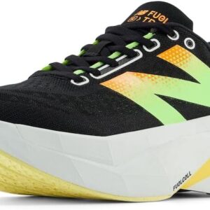 New Balance Women's FuelCell Supercomp Trainer V3 Running Shoe, Black/Phantom/Bleached Lime Glo, 10