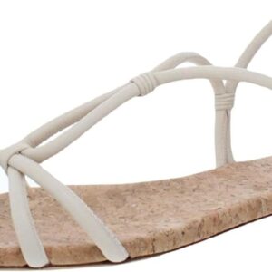 Vince womens Hazen Flat Sandal, Flax, 7.5