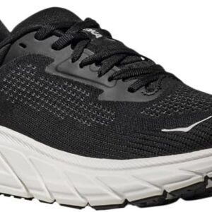 Hoka Women's Arahi 7 Sneaker, Black/White, 5.5