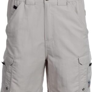 Bimini Bay Outfitters LTD Boca Grande II Men's Fishing Short Featuring BloodGuard (30, Cement)