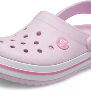 Crocs Unisex-Child Crocband Clogs (Todder Shoes), Ballerina Pink, 5 Toddler