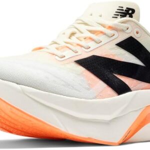New Balance Women's FuelCell SuperComp Elite V4 Running Shoe, White/Angora/Hot Mango, 10
