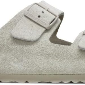 Birkenstock Men's Arizona Soft Footbed Sandals, Antique White, 10 Medium US