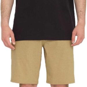 Volcom Men's Regular Frickin Cross Shred 20" Hybrid Water Repellent Short, Dark Khaki, 34