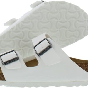 Birkenstock Women's Arizona Birko-Flo White Birko-Flor Sandals - 36 R EU (US Women EU's 5-5.5)