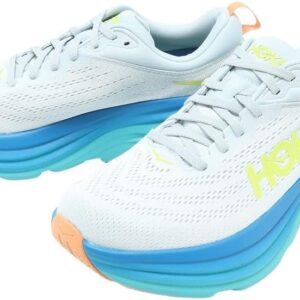 HOKA Men's Bondi 8 Shoes (Ice Flow/Bit of Blue, us_Footwear_Size_System, Adult, Men, Numeric, Medium, Numeric_10_Point_5)