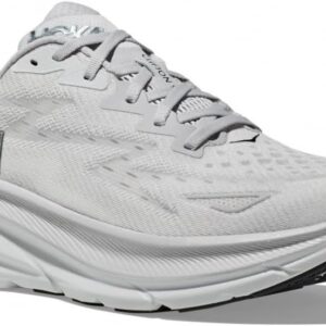 Hoka Men's Clifton 9 Sneaker, Nimbus Cloud/Steel Wool, 12.5