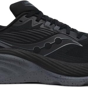 Saucony Men's Hurricane 24 Sneaker, Black/Shadow, 11