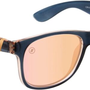 Blenders Eyewear M Class X2 – Polarized Sunglasses – Round Lens, Spring Loaded Hinge – 100% UV Protection – For Women – Crystal Wave