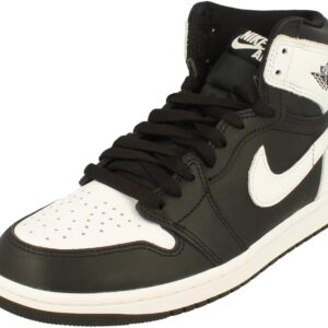 Nike Air Jordan 1 Retro High Og Mens Shoes Size-8 Black/White-White