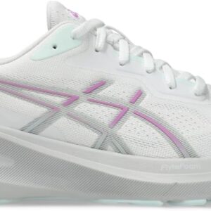 ASICS Women's GT-1000 13 Running Shoes, 7.5, White/Lavender Glow