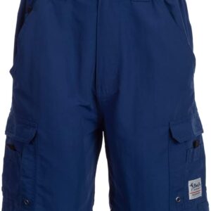 Bimini Bay Outfitters LTD Boca Grande II Men's Fishing Short Featuring BloodGuard (38, Blue)