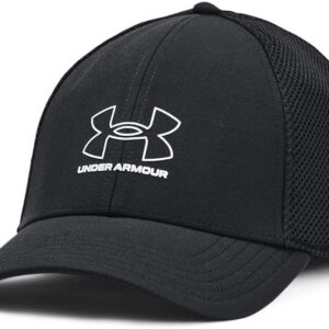 Under Armour Men's Iso-chill Driver Mesh , (001) / Black / White , Medium/Large