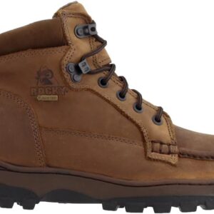 Rocky Mens Outback 5 Inch Gore-Tex Waterproof Round Toe Hiking Hiking Casual Boots Ankle - Brown - Size 9 D_M