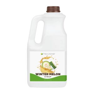 Tea Zone J1095 64 fl. oz Winter Melon Syrup for Tea, Coffee, Sweets, Dessert, Cocktails Blending