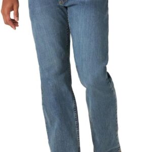 Wrangler Authentics Men's Regular Fit Comfort Flex Waist Jean, Slate, 34W x 36L