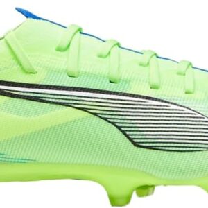 PUMA Men's Ultra 5 Match Firm, Artificial Ground Soccer Cleats Sneaker, Fizzy Apple White/Bluemazing, 10.5