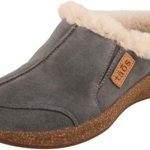 Taos Women's Future Dark Grey Suede Casual Slip On 8 M US