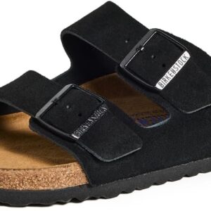 Birkenstock Men's Arizona Soft Footbed Sandals, Black, 13 Medium US