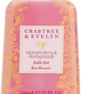 Crabtree & Evelyn Midnight Berry & Pomegranate Bubble Bath Shower Gel 21.9 oz