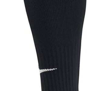 Nike Academy Over-The-Calf Soccer Socks, Black/White, Large