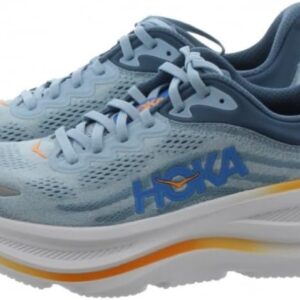 Hoka Men's Bondi 9 Sneaker, Drizzle/Downpour, 10