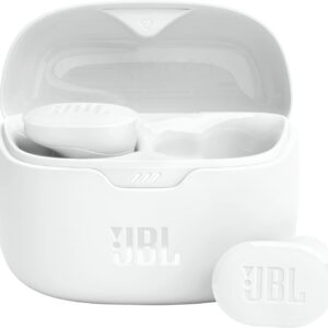 JBL Tune Buds - True wireless Noise Cancelling earbuds, JBL Pure Bass Sound, Bluetooth 5.3, 4-Mic technology for Crisp, Clear Calls, Up to 48 hours of battery life, Water and dust resistant (White)