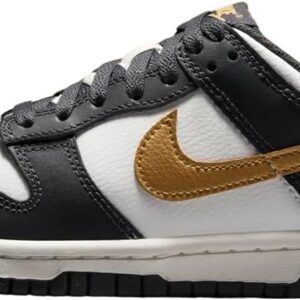 DUNK LOW (GS) "SUMMIT WHITE/METALLIC GOLD"