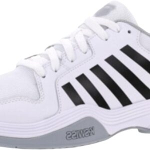 K-Swiss Men's Court Express Pickleball Shoe, White/Highrise/Black, 13 M
