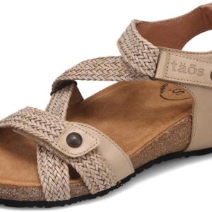 Taos Footwear Women's Trulie Stone Sandal 6-6.5 (M) US