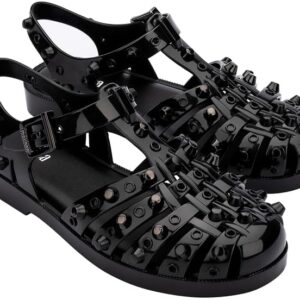 Melissa Possession Studs for Women, Black/Dark Grey, 6