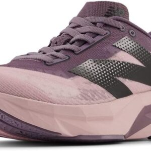 New Balance Women's FuelCell Rebel V4 Running Shoe, Twilight Haze/Dark Ice Wine/Black, 7.5