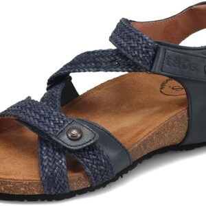 Taos Footwear Women's Trulie Navy Sandal 10-10.5 (M) US