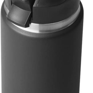 YETI Rambler 26 oz Bottle, Vacuum Insulated, Stainless Steel with Straw Cap, Black