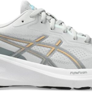 ASICS Women's GT-1000 13 D Running Shoes, 7.5, Concrete/Champagne
