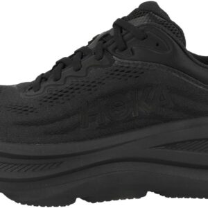 Hoka Men's Bondi 9 Sneaker, Black/Black, 10