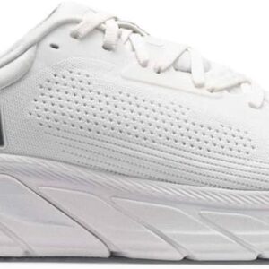 Hoka Men's Arahi 7 Sneaker, Blanc De Blanc/Steel Wool, 10
