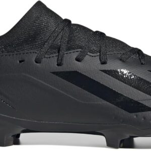 adidas Unisex X Crazyfast.3 Firm Ground Closeout Sneaker, Black/Black/Black, 11 US Men