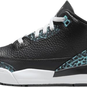 Jordan Little Kid's 3 Retro Moto Black/Siren Red-Hyper Jade (FV5438 001) - 11.5
